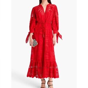 Farm Rio Morada Boa Red Guipire Maxi